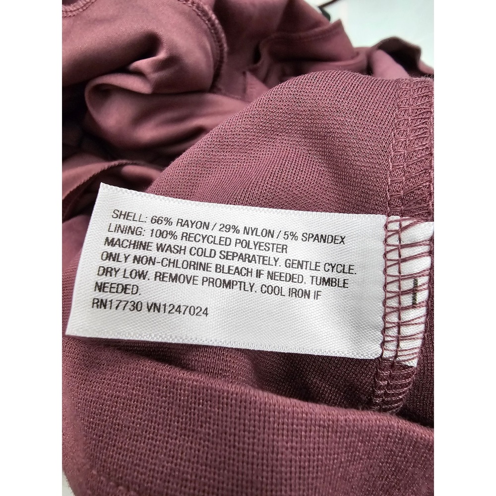 A New Day Womens XXL Plum Purple Button Front Scoop Neck Long Sleeve Top NEW - Picture 5 of 7